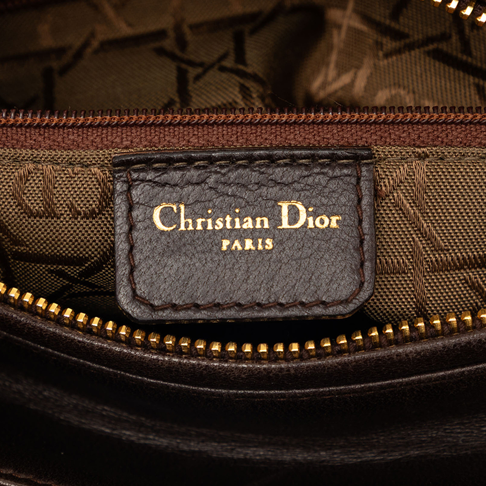 Pre-Loved Dior Medium Suede Cannage Lady Dior - Picture 5 of 7